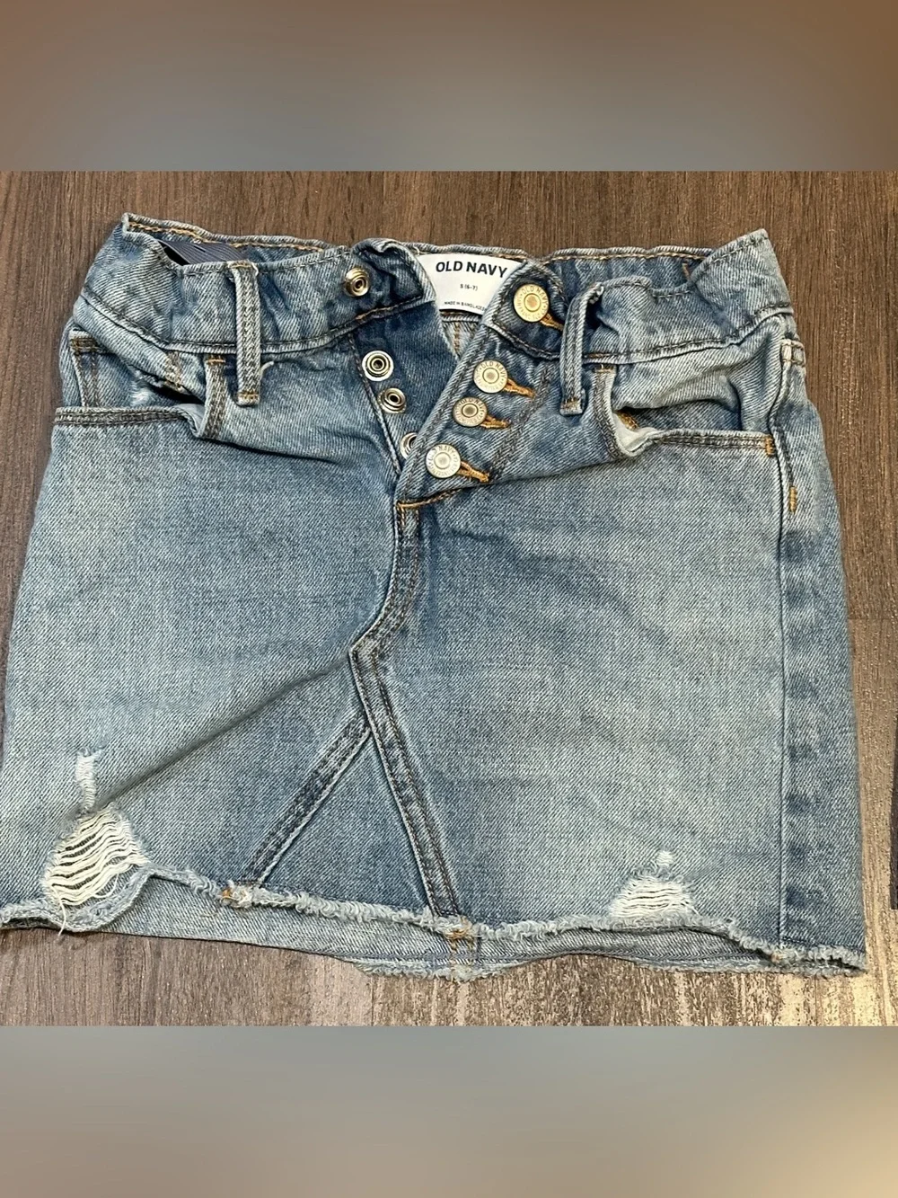 Girls Denim Skirt Bundle Size 6 6/7 Gap Kids Old Navy Distressed Jean